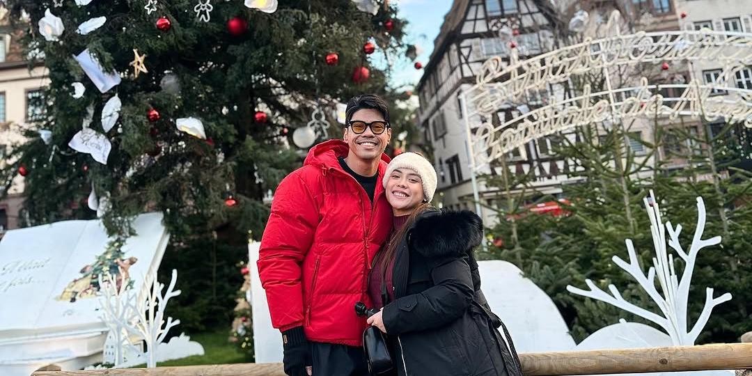 Kim Molina, Jerald Napoles spend Christmas in France