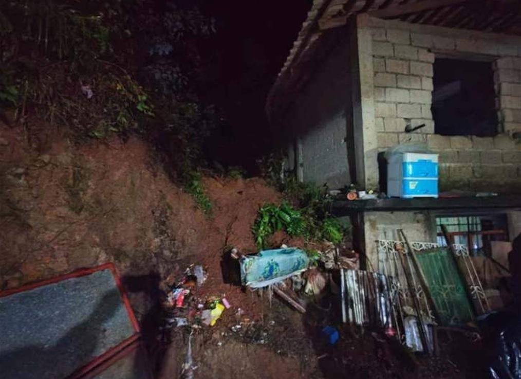 Landslide in Brgy. Anameam, Labo, Camarines Norte due to shear line