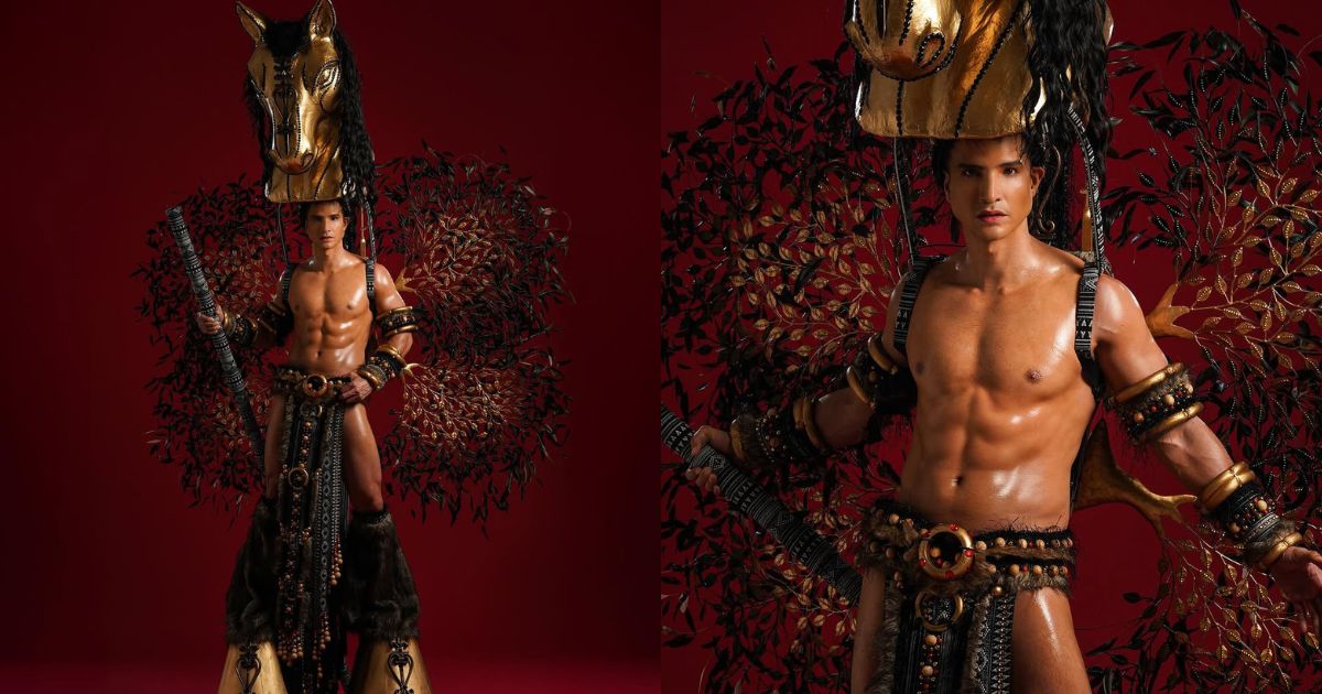 Markki Stroem wears Tikbalang-inspired national costume for Mister Universe 2024