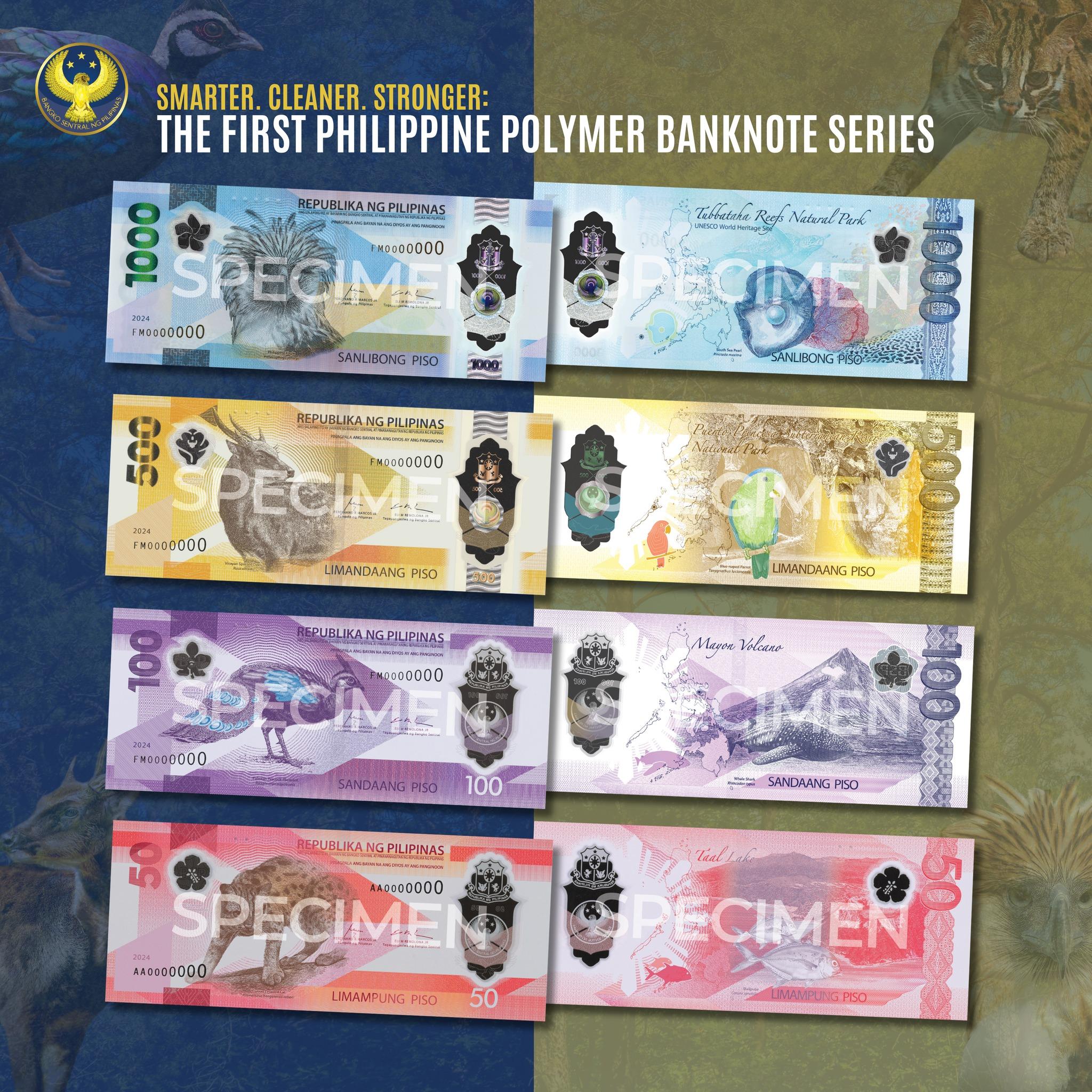 BSP Reveals New Polymer Banknotes Photos GMA News Online