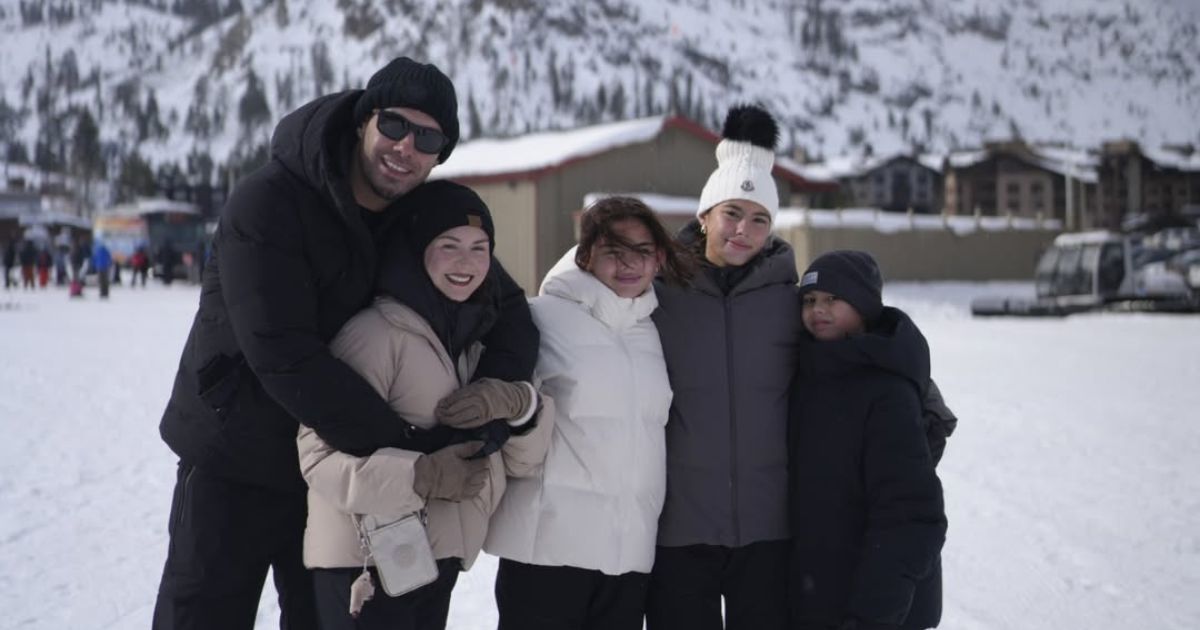 Doug Kramer, Chesca Garcia, kids mark first snow experience as a family