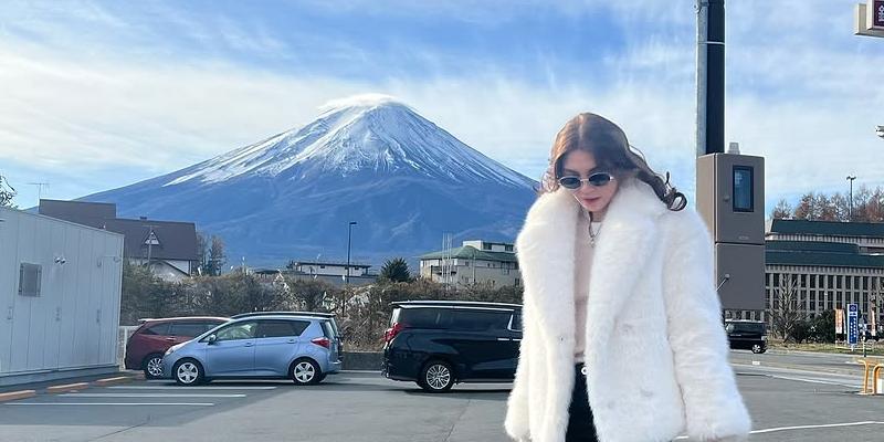 Ashley Ortega explores Mt. Fuji in Japan