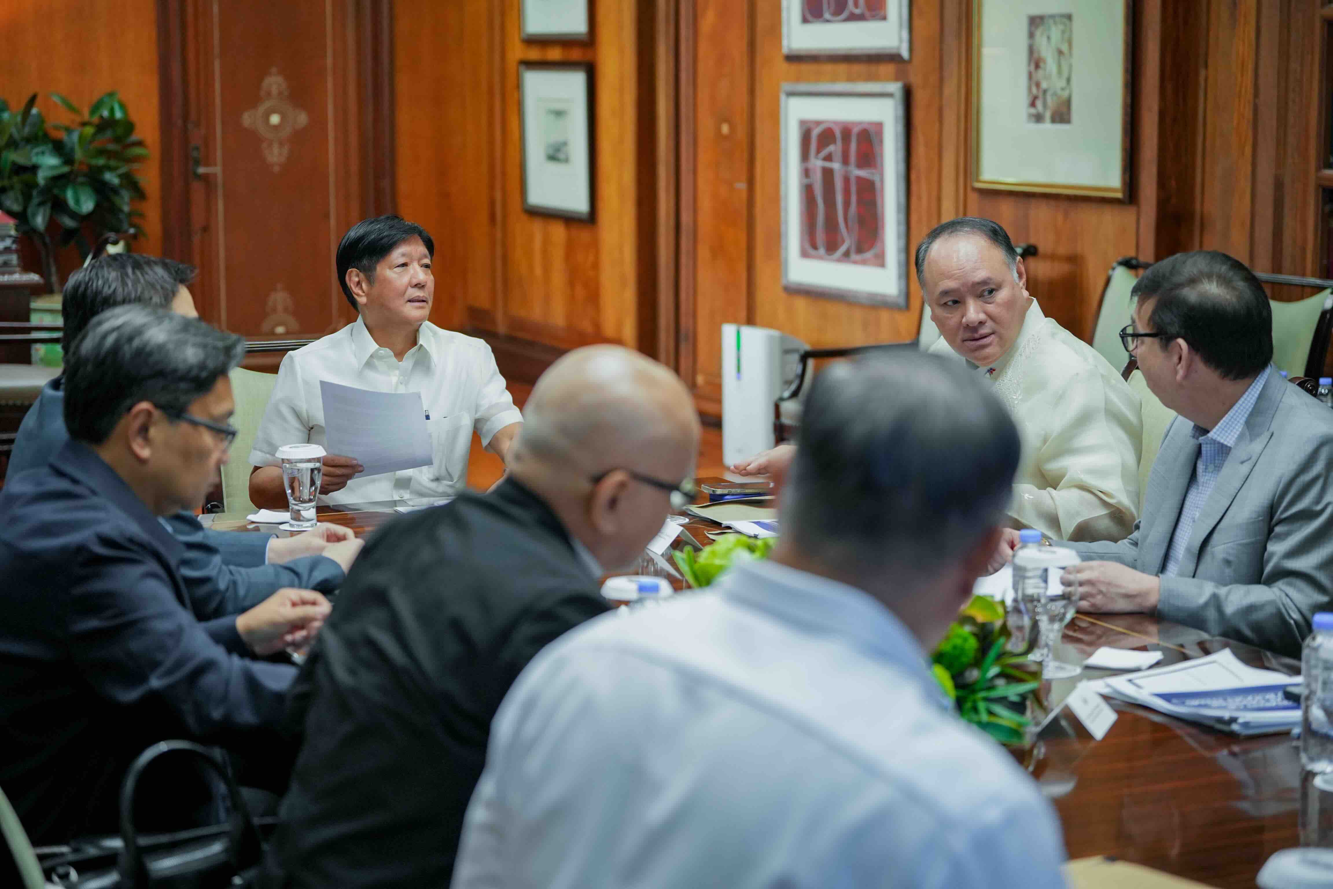 President Marcos met with Department of National Defense Secretary Gilbert Teodoro Jr. to discuss the results of the agency’s budget review.