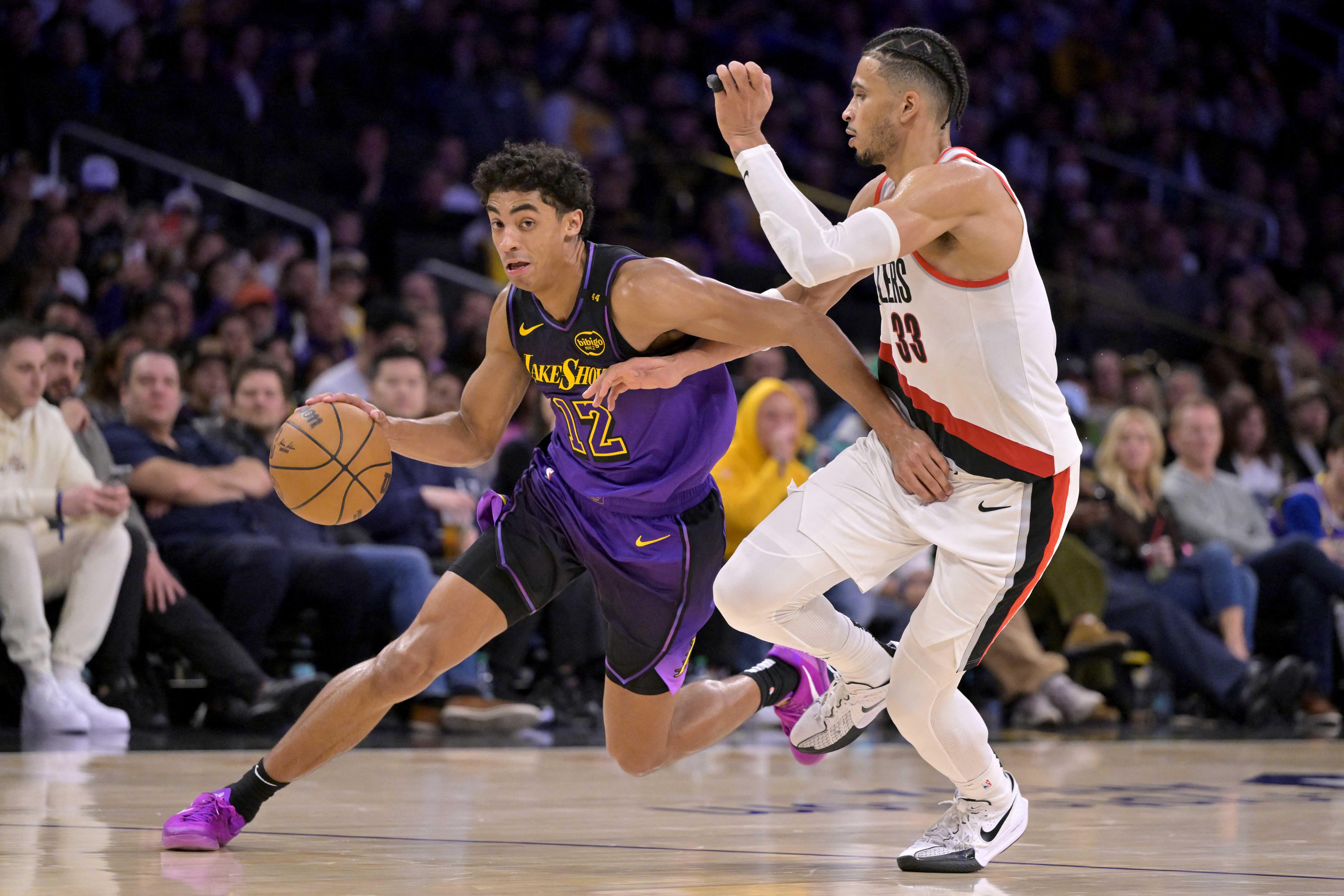 NBA: Lakers' Max Christie vs. Trail Blazers