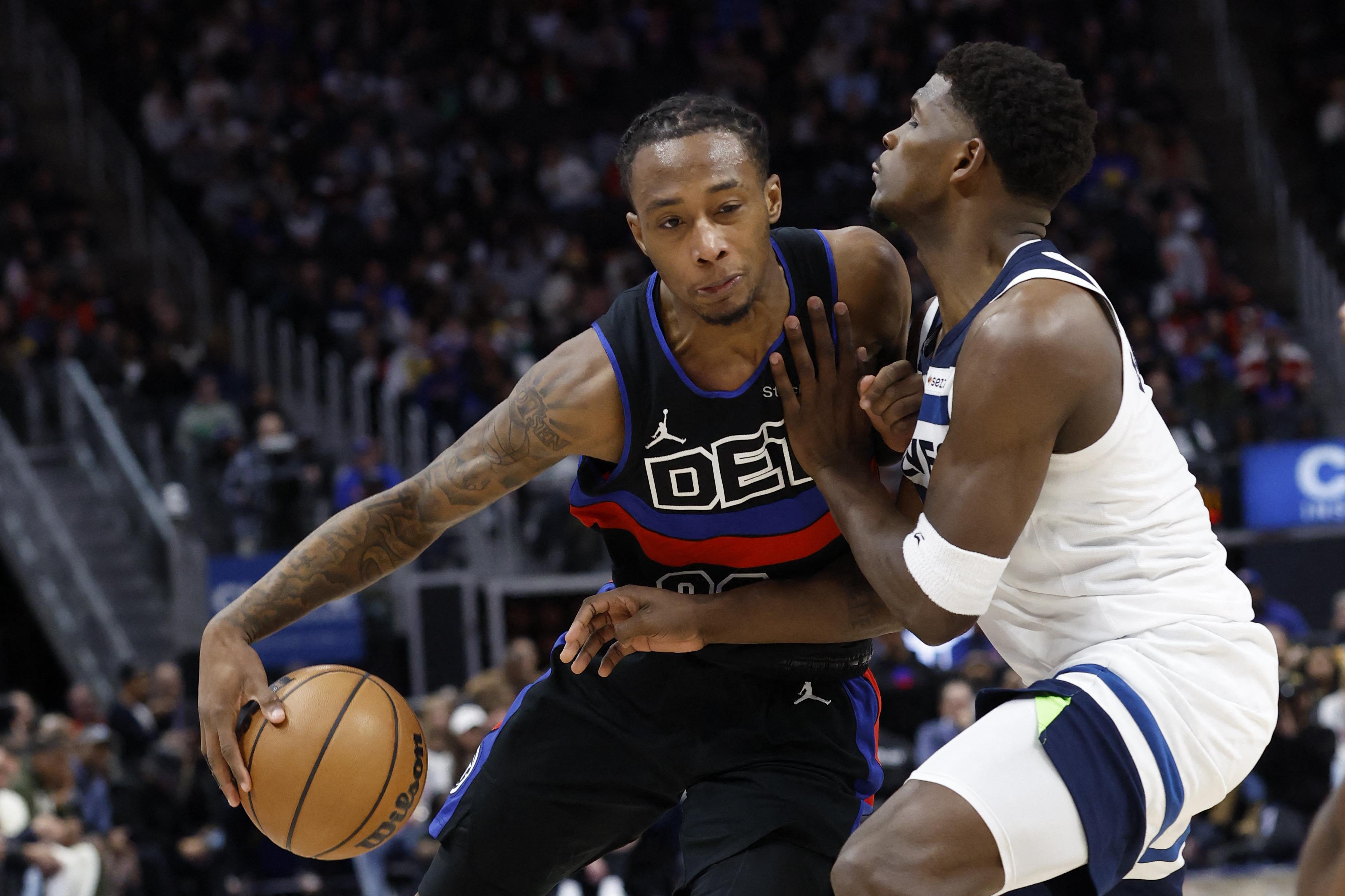 NBA Pistons 53 points from Anthony Edwards, beat Wolves GMA