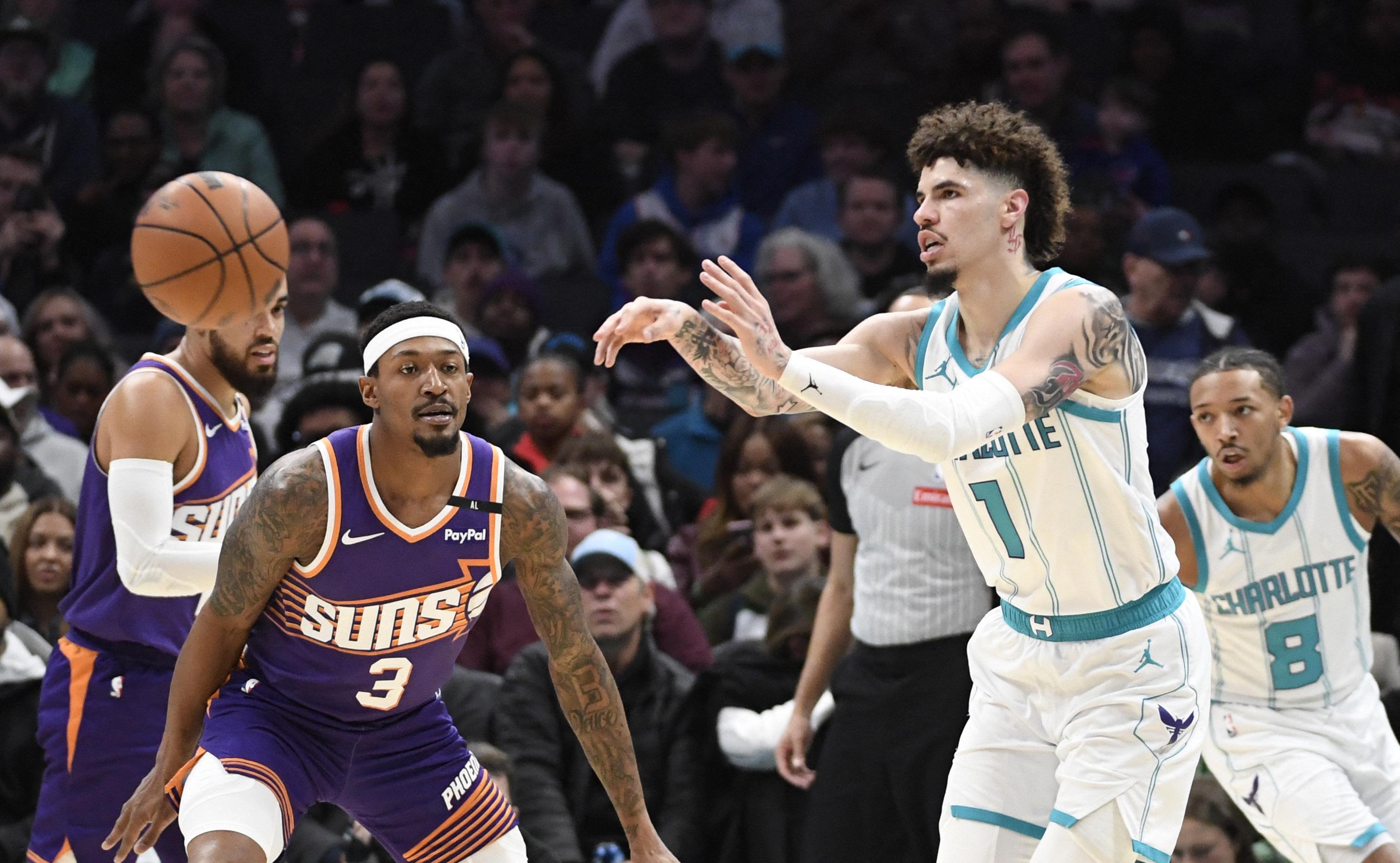 NBA LaMelo Ball, beat Suns to stop 10game slide GMA News Online