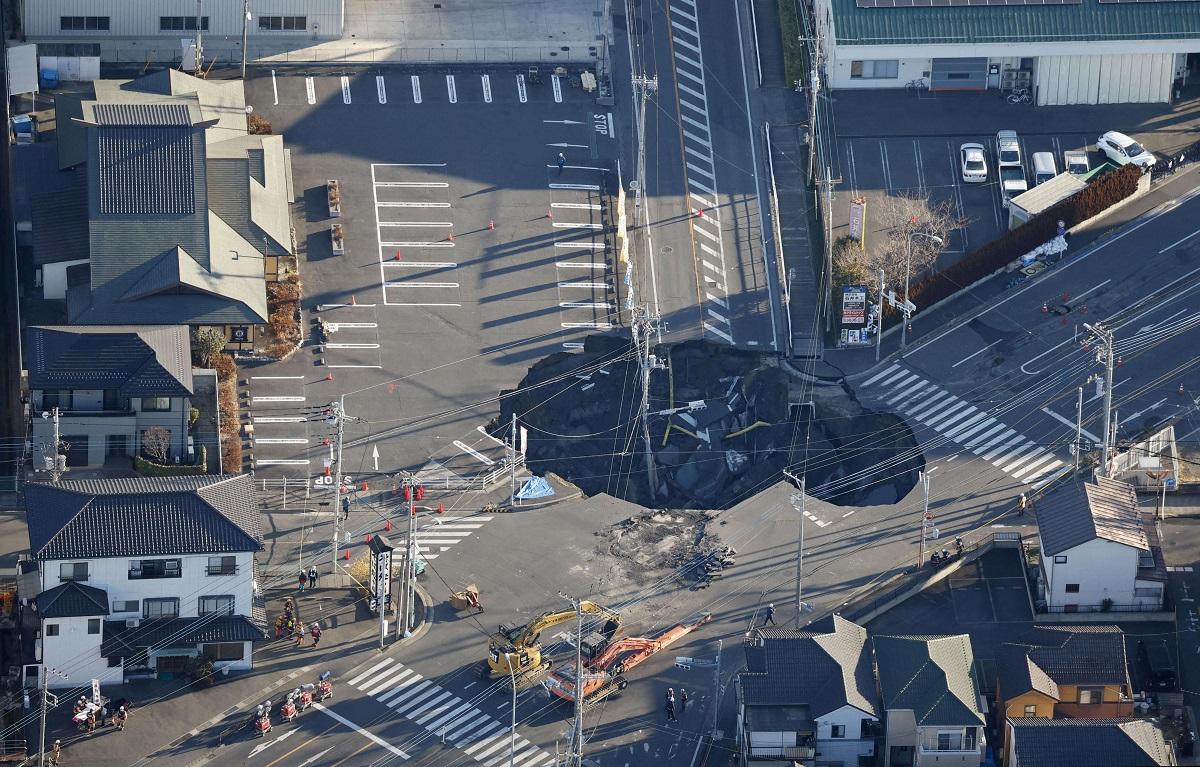 1.2 million in Japan told to use less water to help rescue man from sinkhole