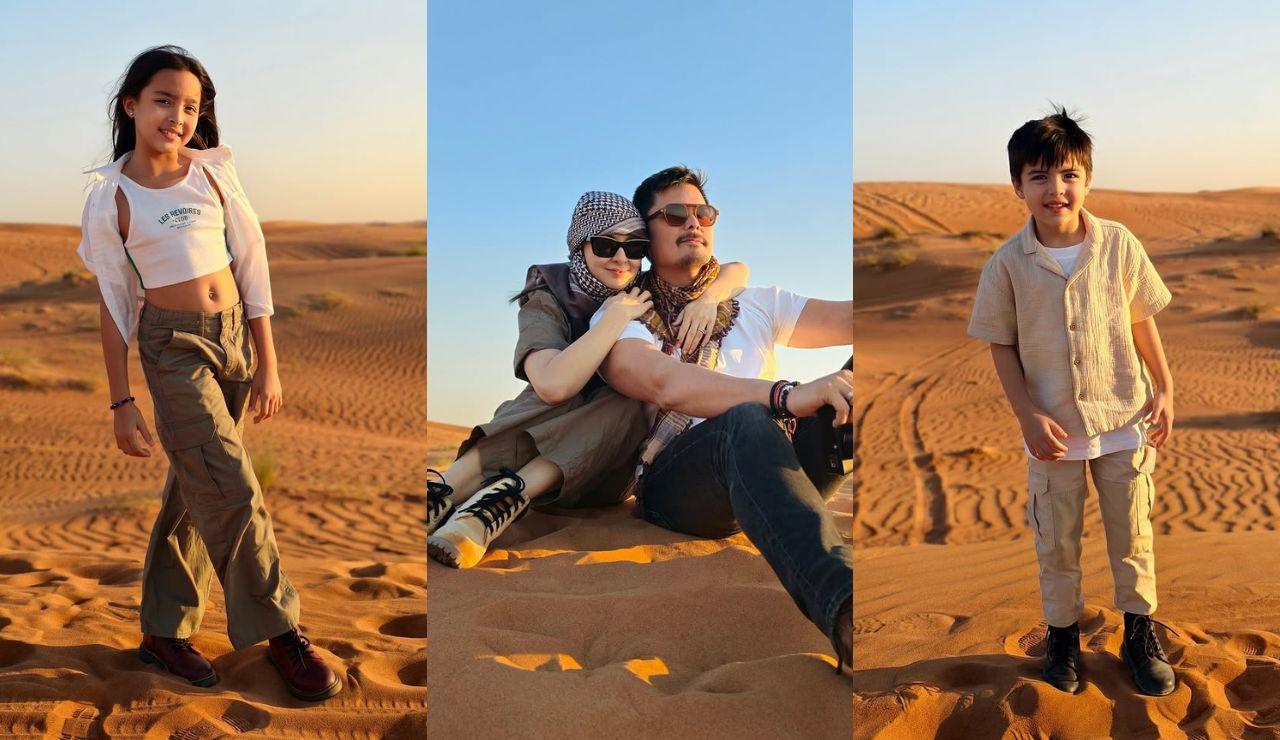 Marian Rivera, Dingdong Dantes, and kids, stun in Dubai portraits