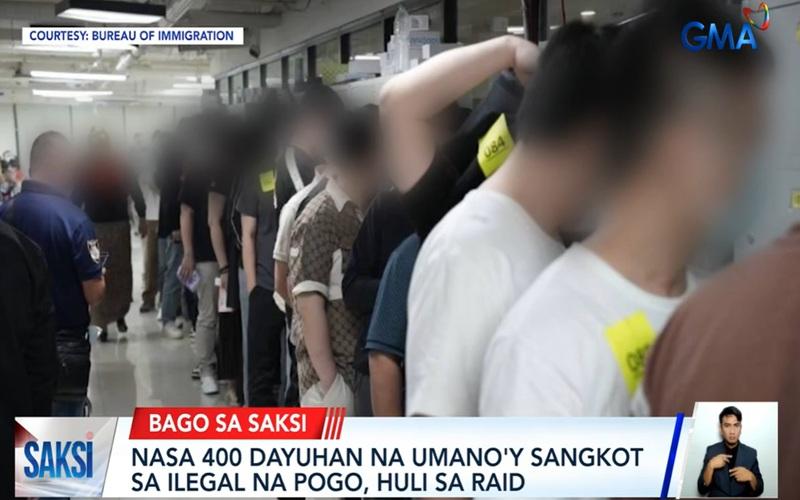 BI nabs 400 foreigners in a raid in Parañaque City