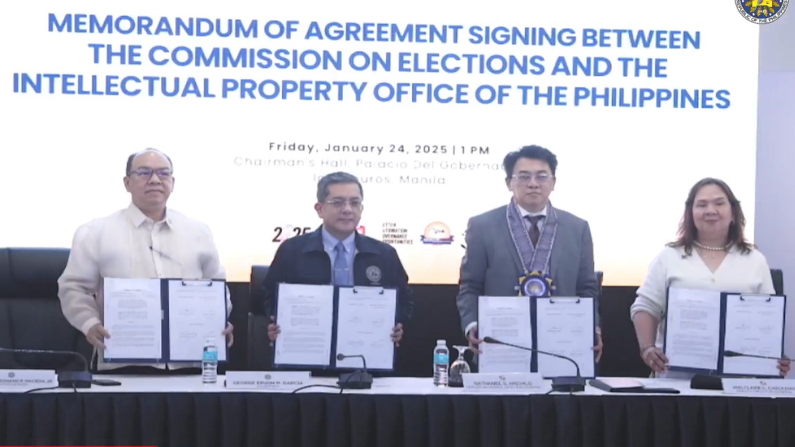 Comelec, IPOPHL sign MOA vs. unauthorized use of songs for campaign jingles