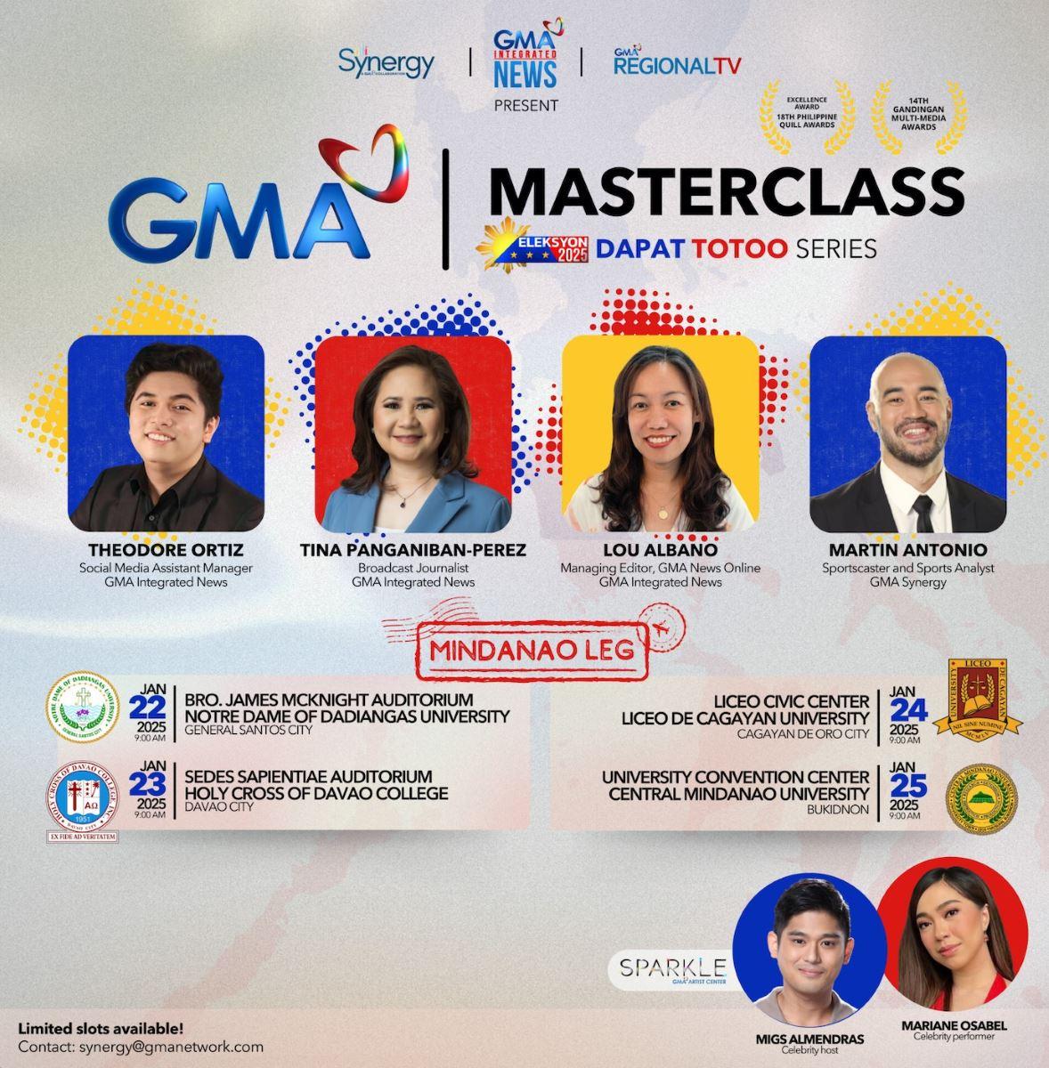 GMA Masterclass: Eleksyon 2025 Dapat Totoo Series Mindanao leg