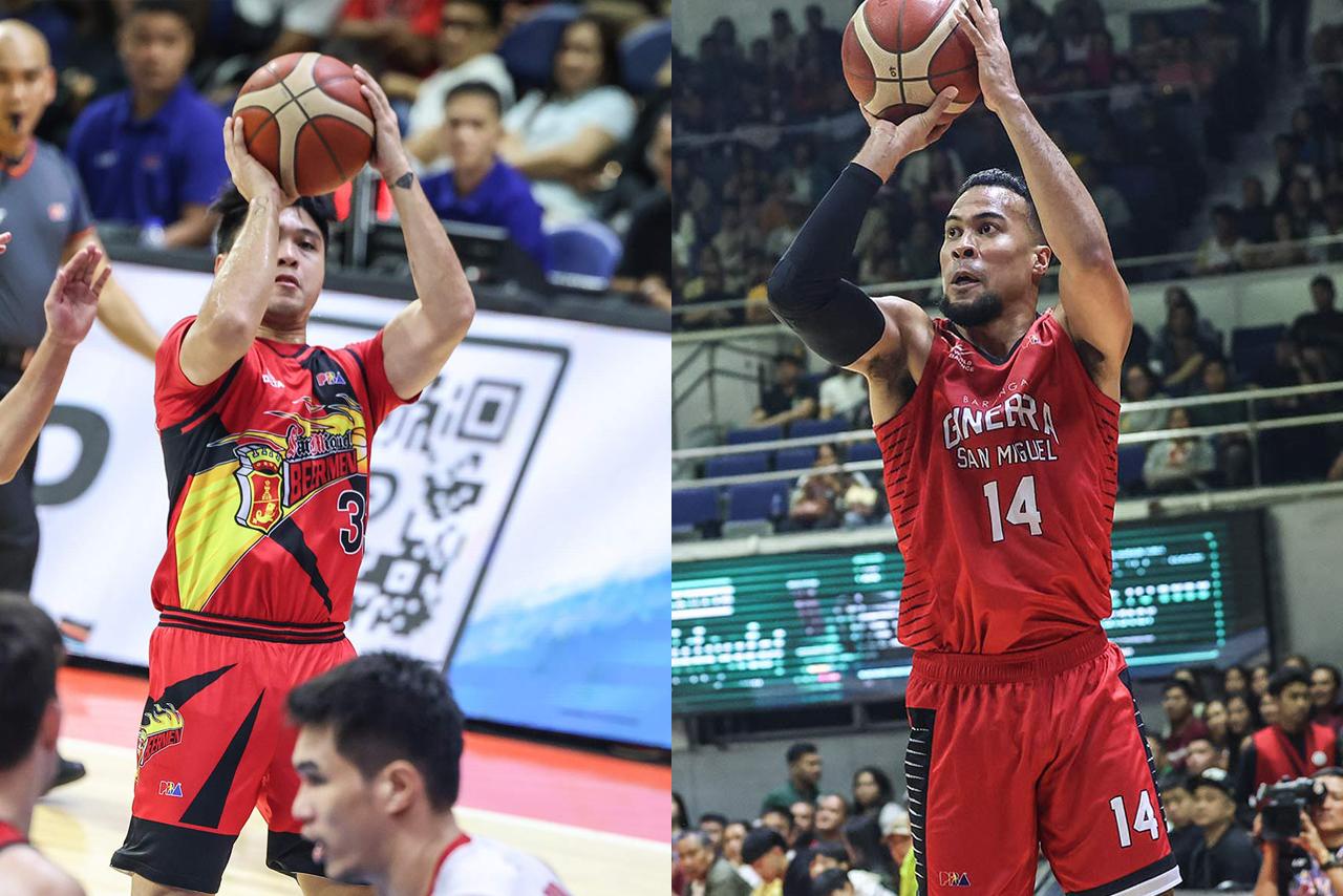 PBA: San Miguel's Juami Tiongson and Ginebra Stephen Holt