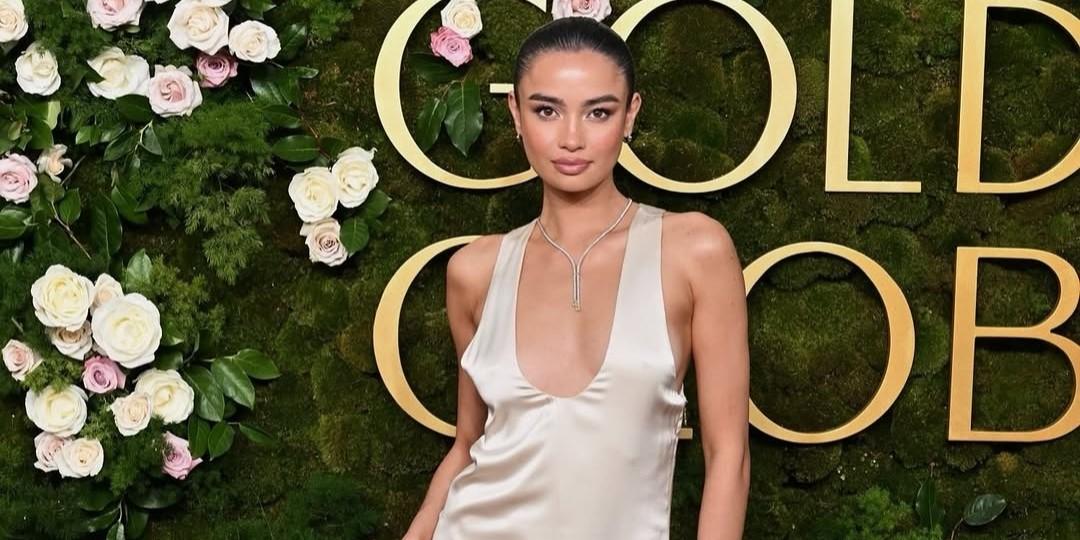 Kelsey Merritt stuns on the red carpet of Golden Globes 2025