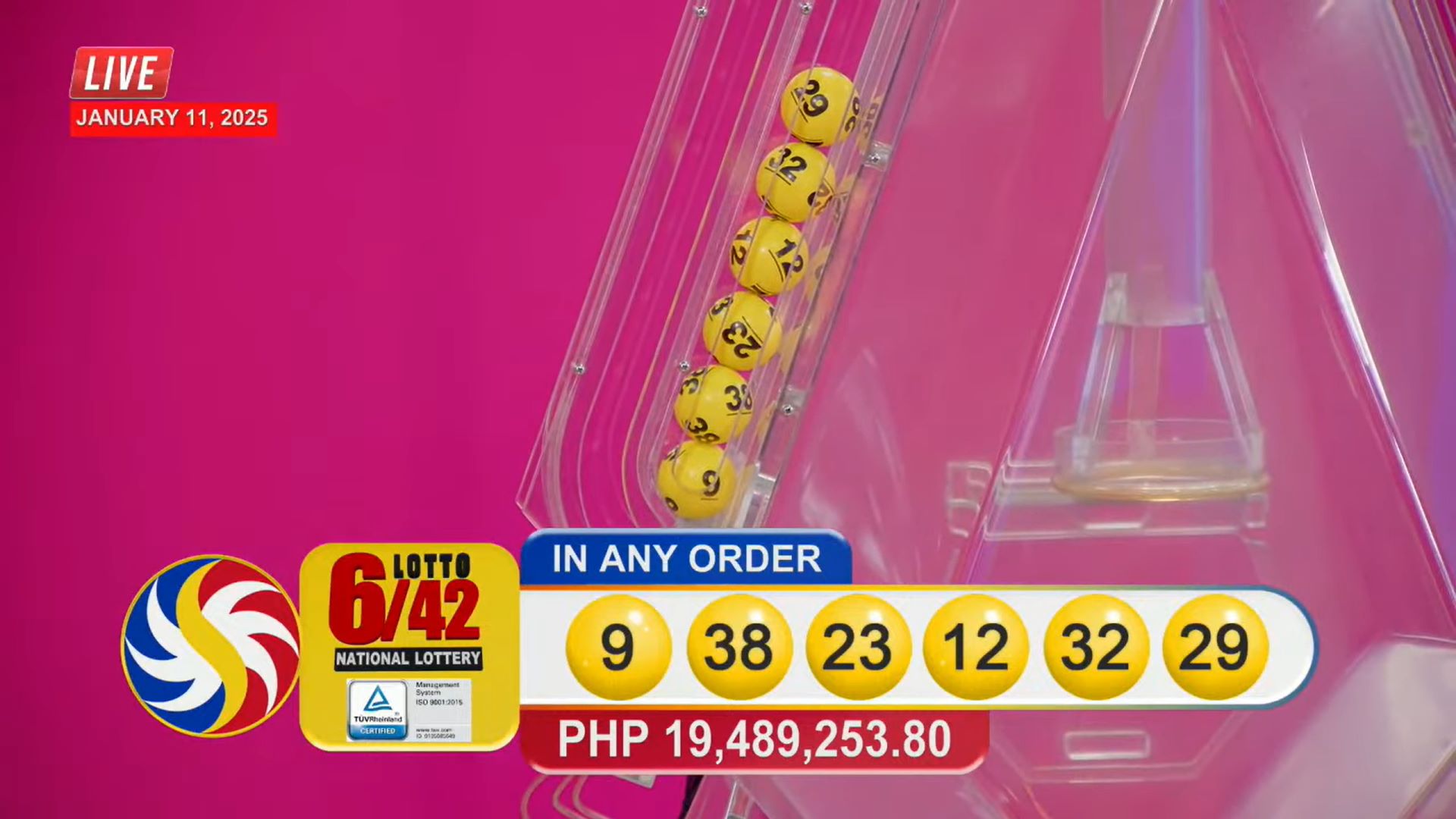 Solo bettor bags P19.48M jackpot in Lotto 6/42