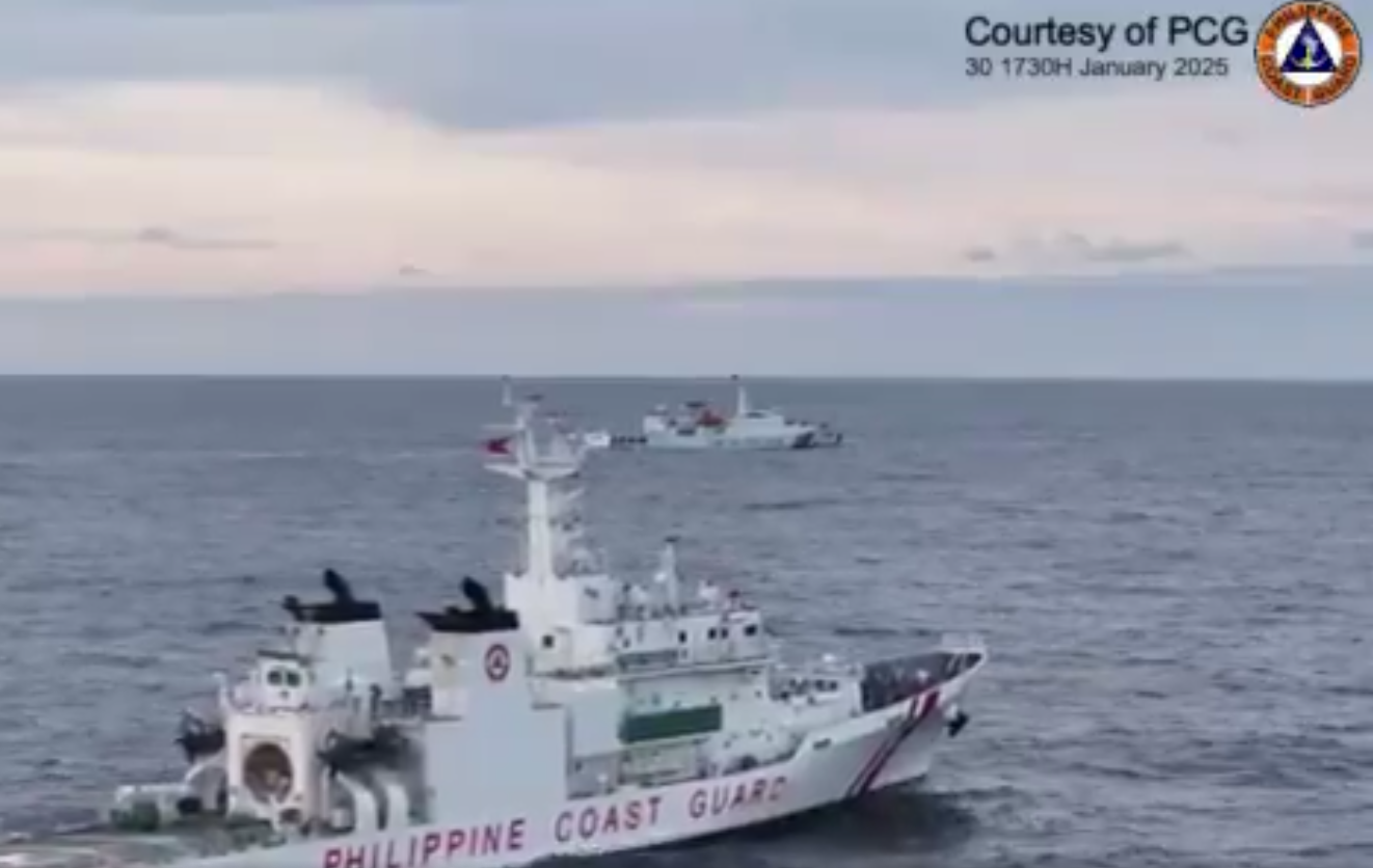 WATCH: BRP Teresa Magbanua pushes Chinese ship away from Zambales coast