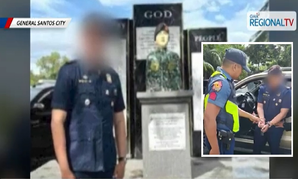 Nakaunipormeng 'pekeng' pulis na nag-selfie sa loob ng kampo ng mga pulis, nasakote sa GenSan thumbnail