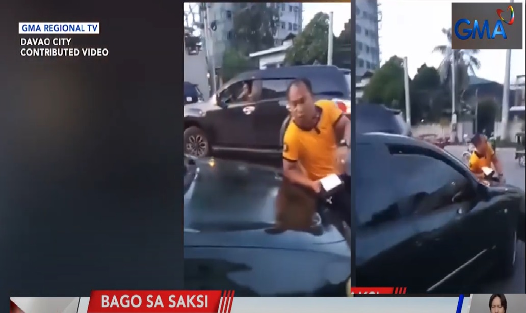 Motorista na sinita sa Davao City, ayaw tumigil kahit may traffic enforcer na humaharang sa kaniya thumbnail