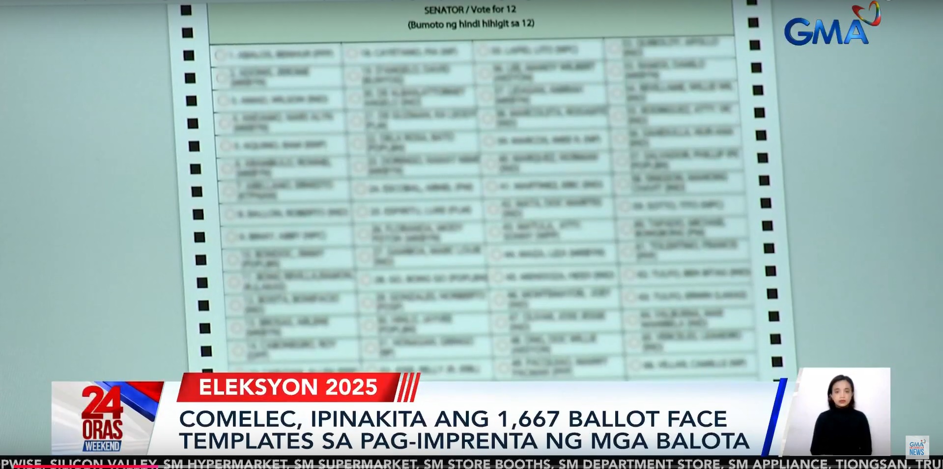 Comelec bares ballot template for Eleksyon 2025