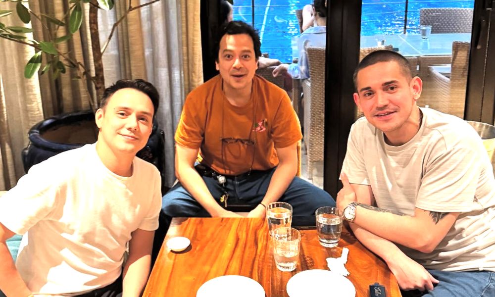 John Lloyd Cruz reunites with ‘Tabing Ilog’ co-stars Paolo Contis, Patrick Garcia 