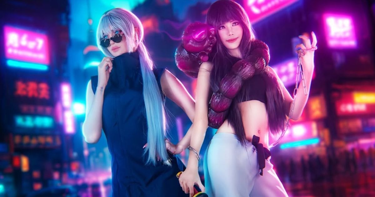 Arci Muñoz, Myrtle Sarrosa cosplay 'Jujutsu Kaisen' characters Gojo, Toji