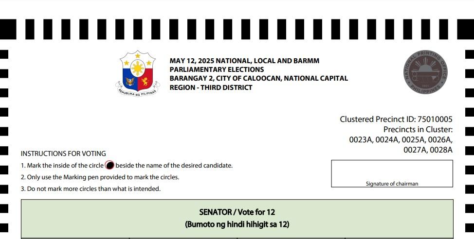 Comelec uploads new ballot faces for 2025 polls