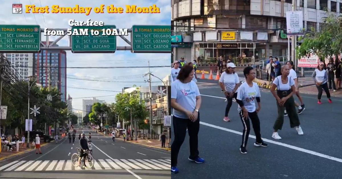 Quezon City residents enjoy car-free Sunday on Tomas Morato for 2nd straight month