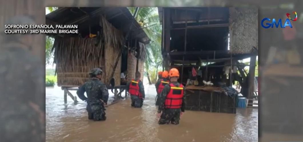 Flood hits Palawan amid heavy rains