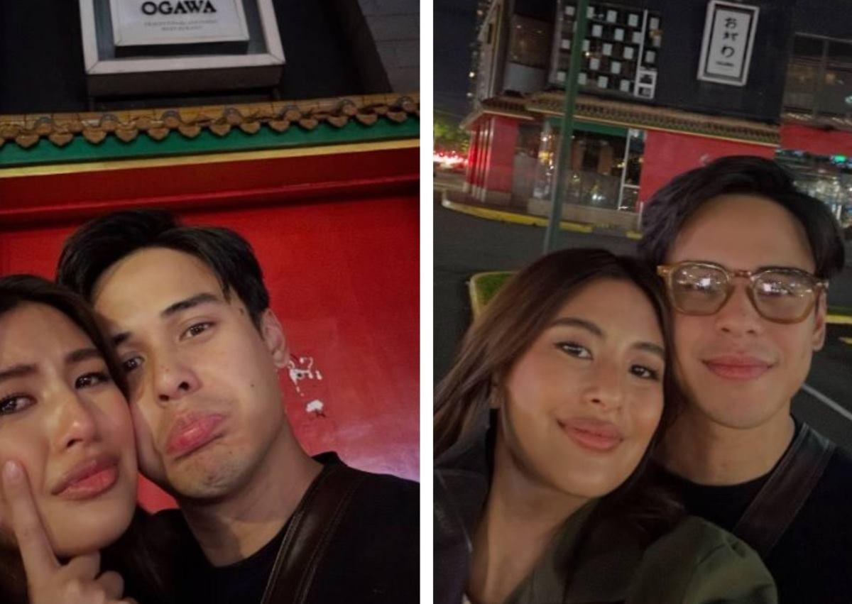 Gabbi Garcia and Khalil Ramos outside Ogawa restaurant where they had their first date