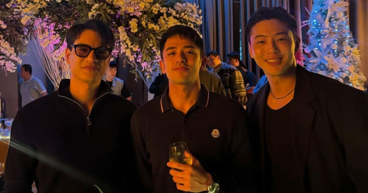 Jay Ortega shares photo with David Licauco, Kim Ji Soo