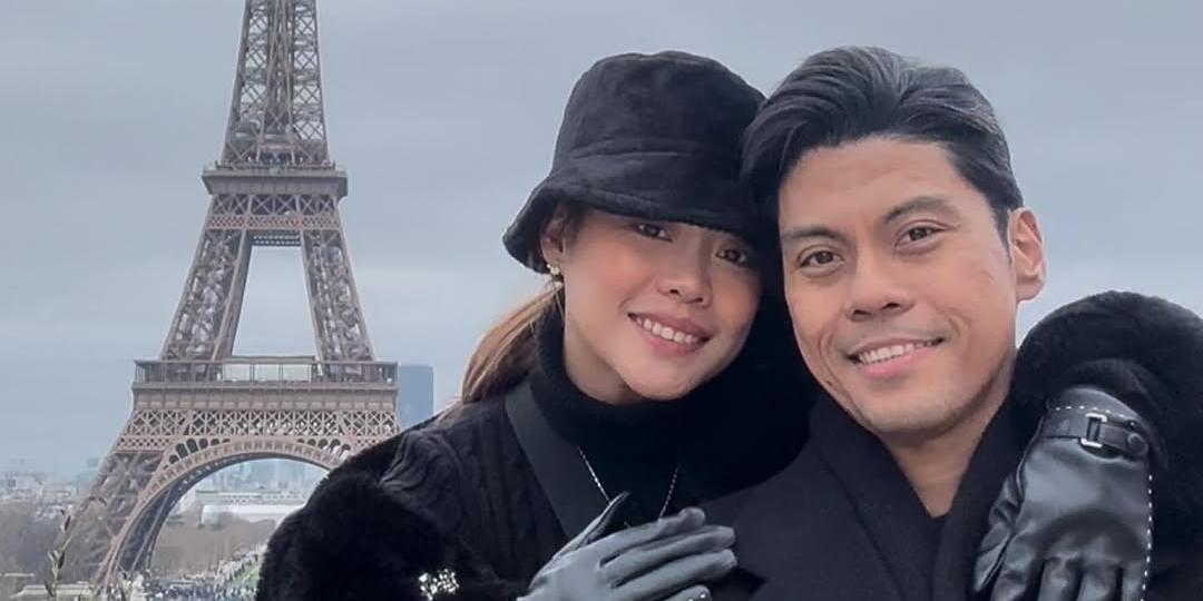 Kim Molina, Jerald Napoles visit the Eiffel Tower in Paris