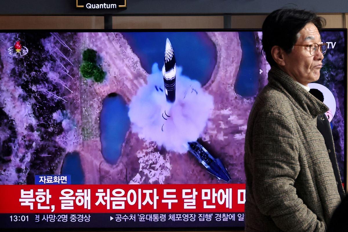 North Korea fires suspected mid-range missile as Blinken visits Seoul