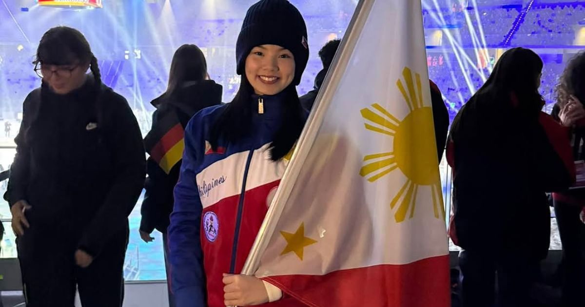 Skye Chua proudly carries PH flag at 2025 FISU Winter World University Games in Italy