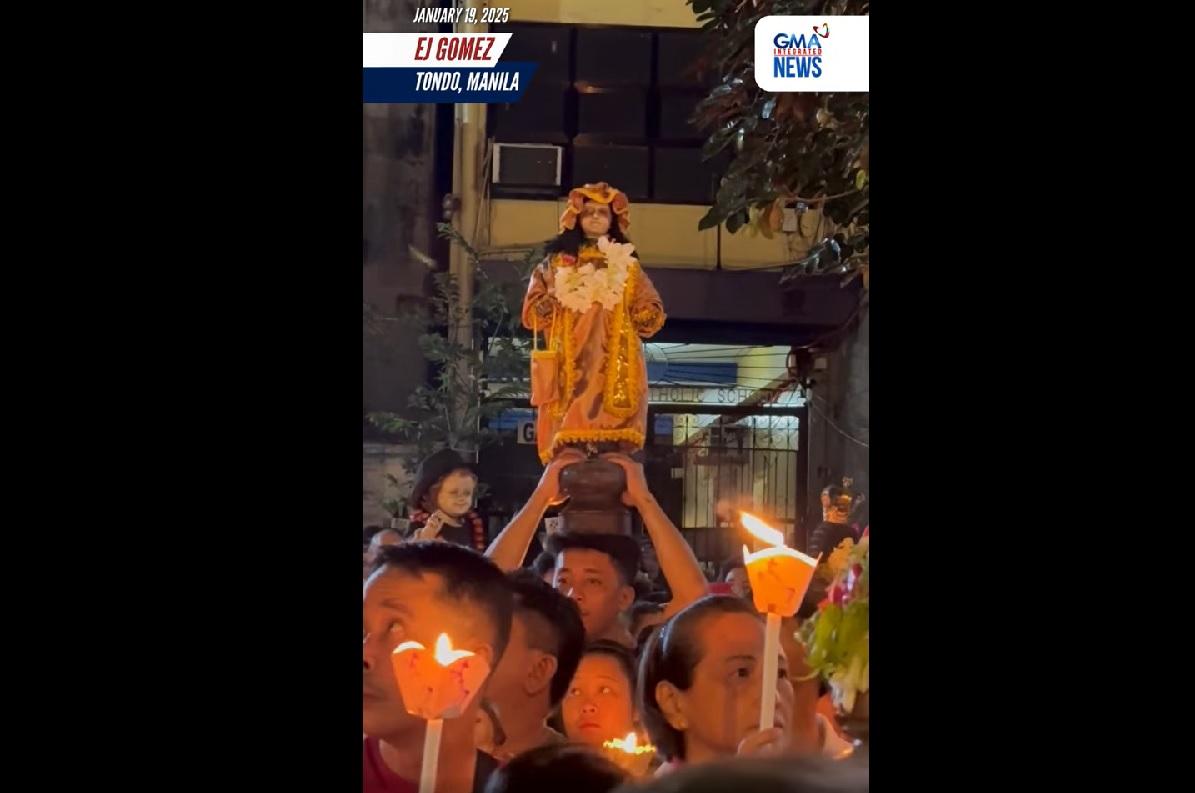 Devotees attend Sto. Niño de Tondo procession in Manila