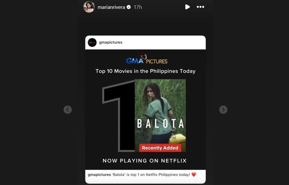 Balota stars Marian Rivera 