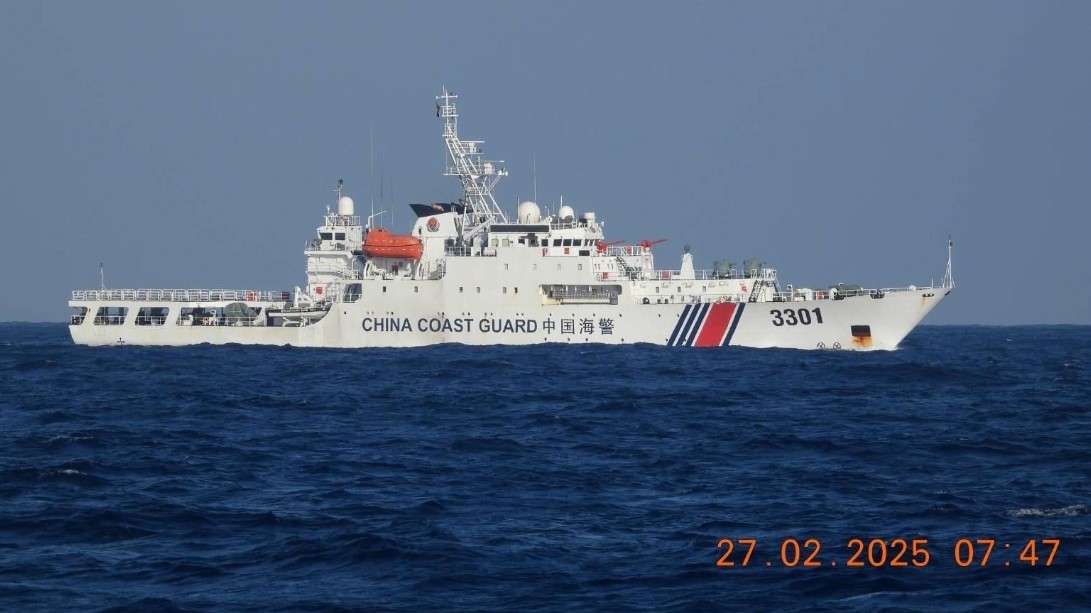 China Coast Guard ship spotted near Zambales -- PCG