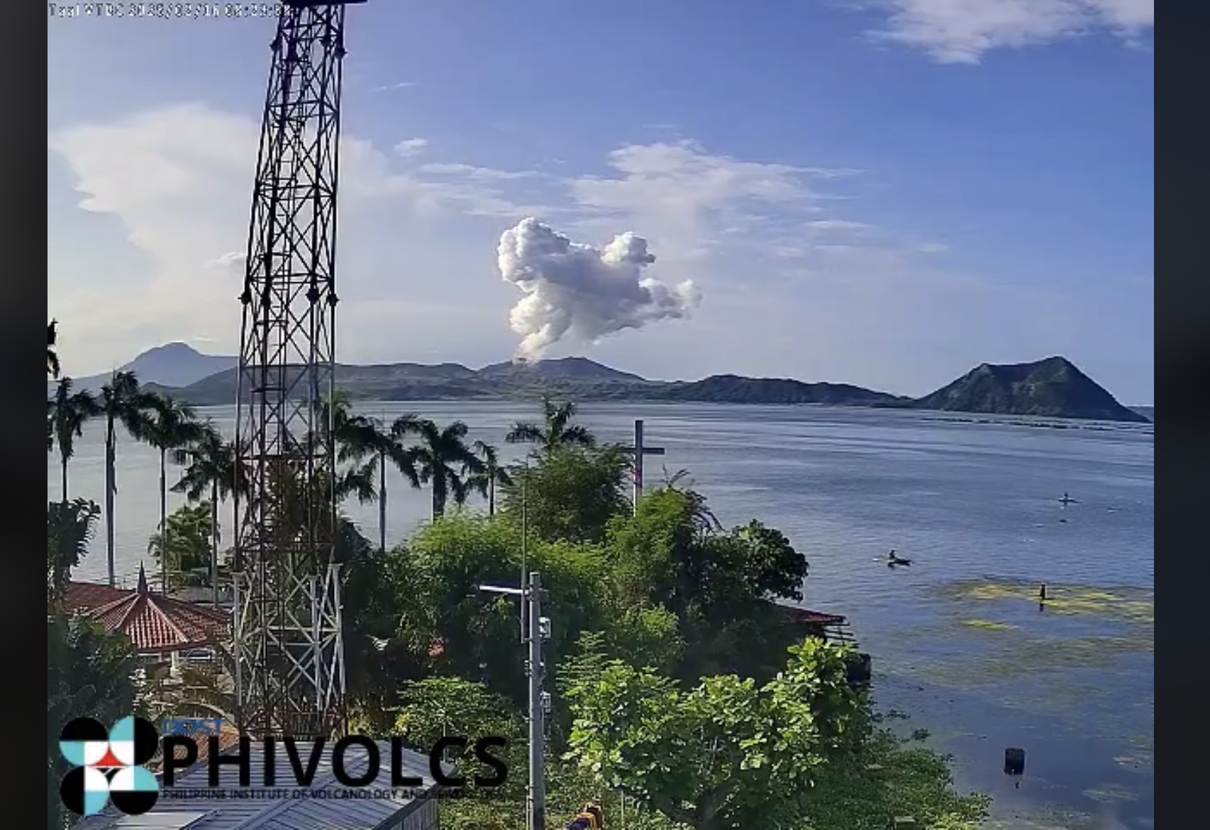 Taal Volcano had another minor phreatic eruption