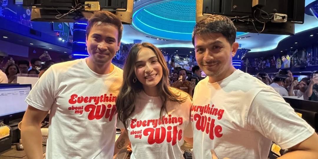 Jennylyn Mercado, Dennis Trillo, Sam Milby make fans kilig as they sell 'Everything About My Wife' tickets in QC