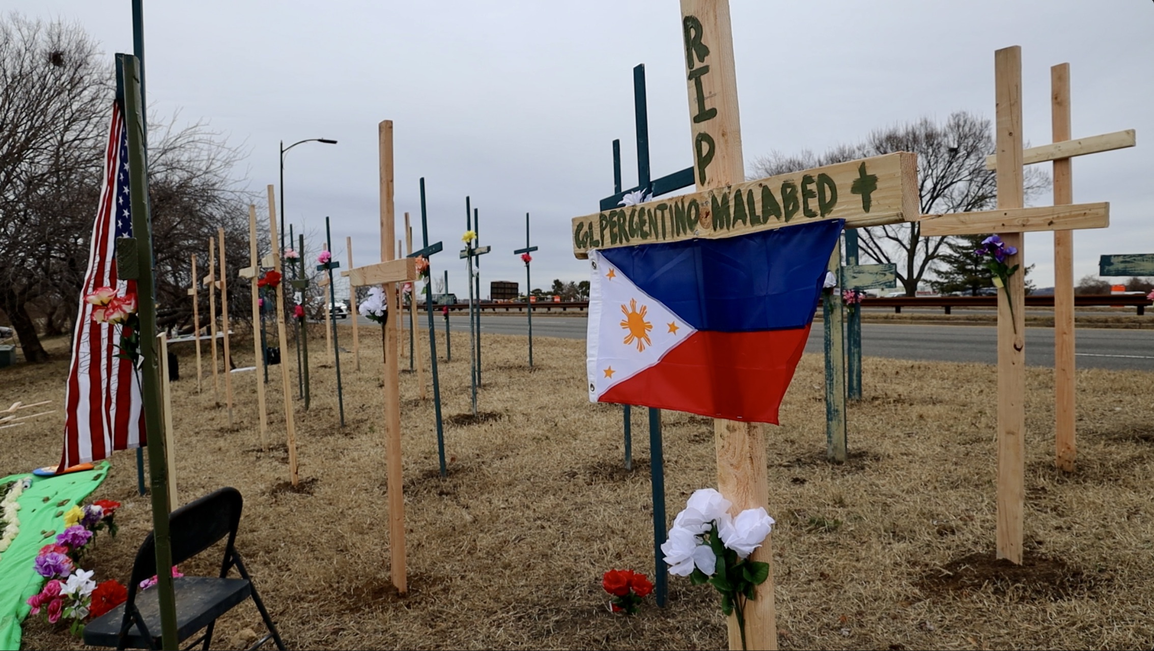 Malabed added to makeshift memorial for Washington air collision victims