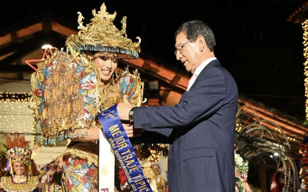 Dia Mate wins Best in National Costume award at Miss Reina Hispanoamericana 2025