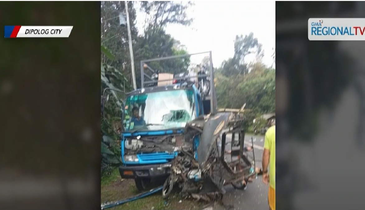 Mag-ama, 1 pa nilang kaanak, patay sa banggaan ng tricycle at truck sa Dipolog City