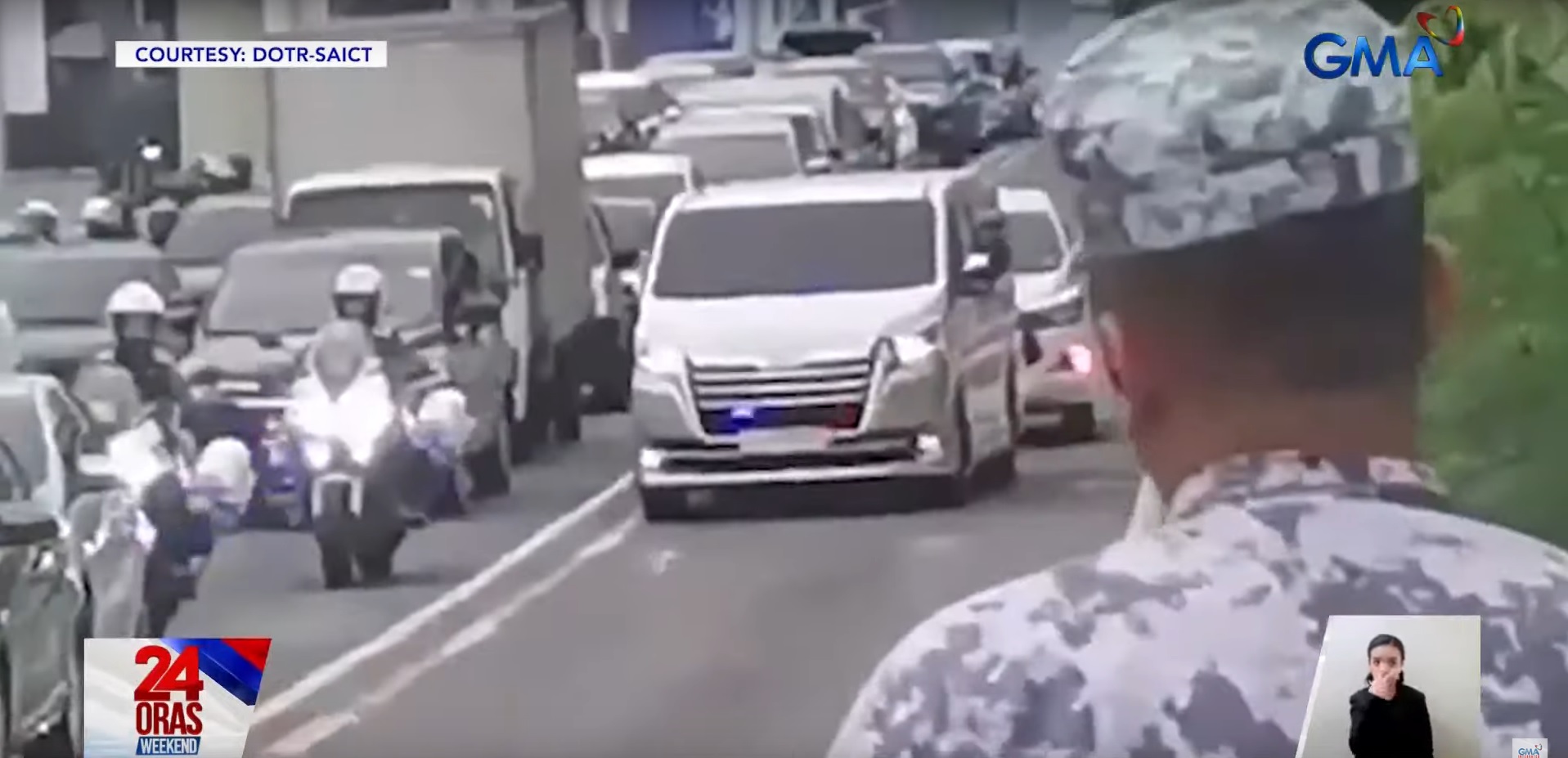 HPG convoy caught using EDSA busway, enforcers ordered to halt operations