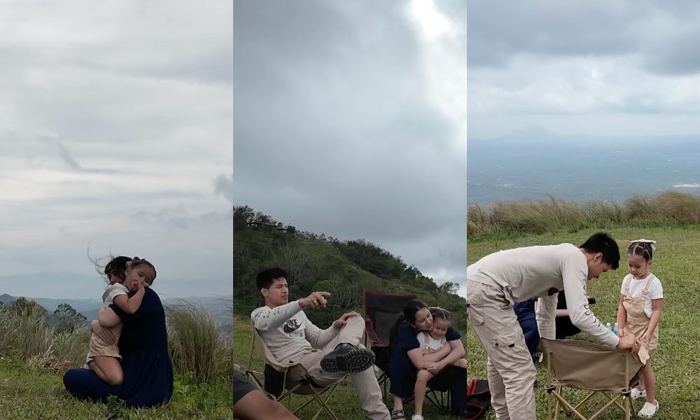 Sophie Albert and Vin Abrenica celebrate anniversary on a mountain top in Batangas