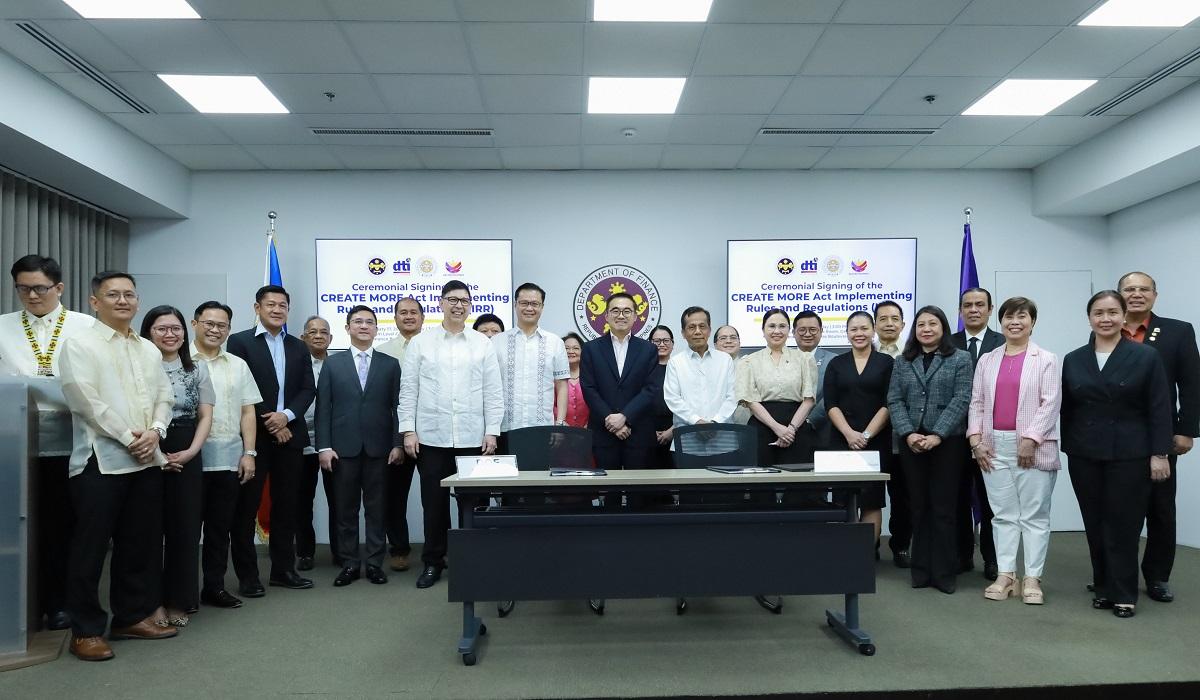 PH looking to woo foreign investors after CREATE MORE IRR signing