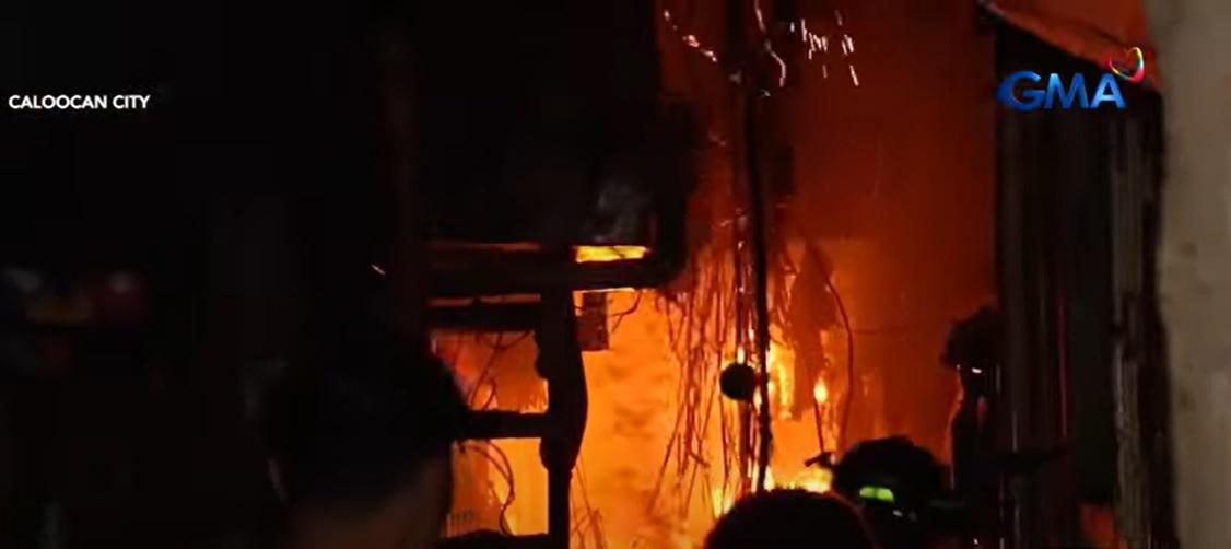 Fire hits residential area in Maypajo, Caloocan