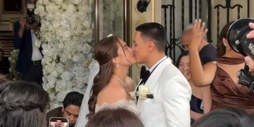 Michele Gumabao ties the knot with longtime partner Aldo Panlilio