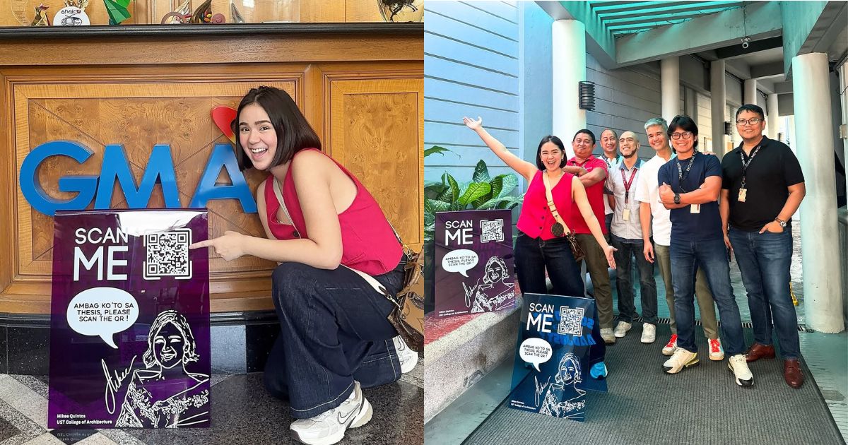 Mikee Quintos conducts survey in GMA Network for her thesis