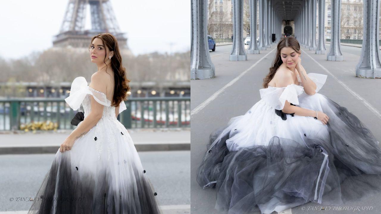 Nadine Samonte looks like a princess in Eiffel Tower photos in Paris