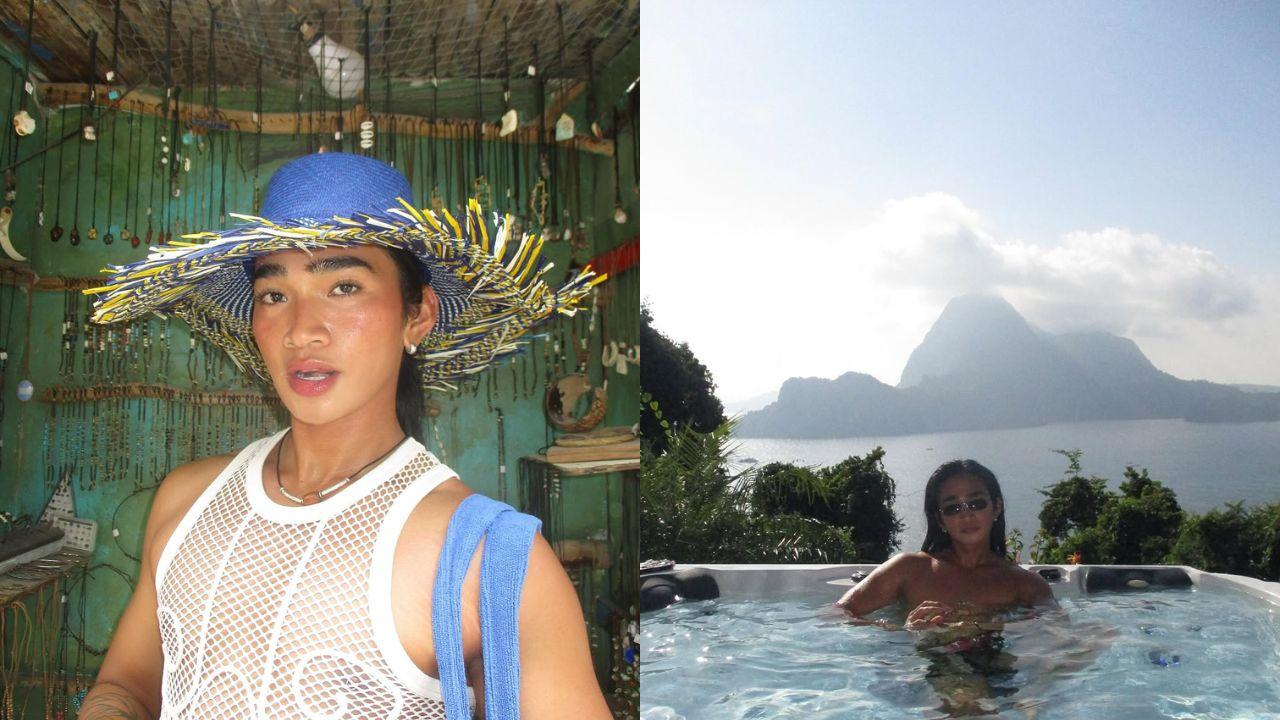 Bretman Rock hits the beach upon arrival in the Philippines