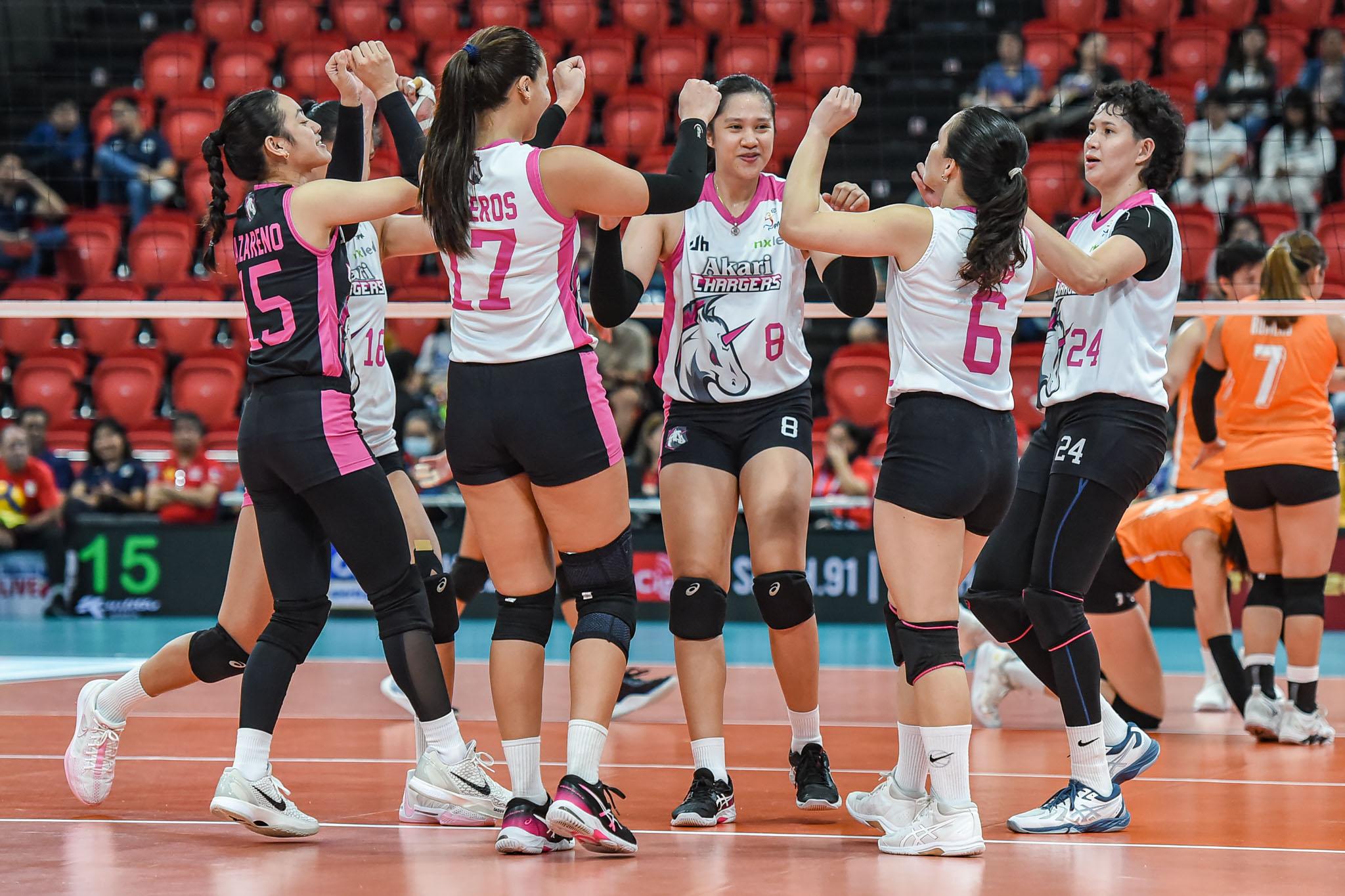 PVL volleyball: Akari Chargers