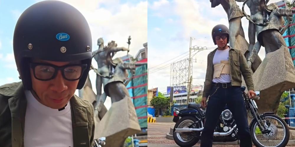 Kuya Kim Atienza rides motorcycle to work again after accident